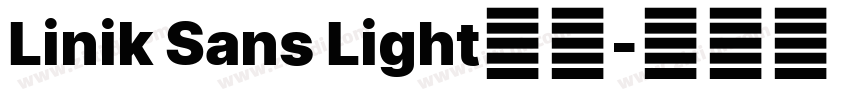 Linik Sans Light字体字体转换
